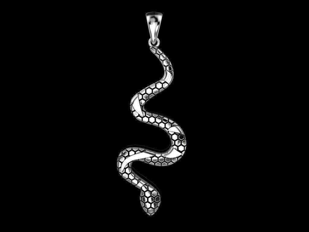 Slither Snake Pendant *10k/14k/18k White, Yellow, Rose Green Gold, Gold Plated & Silver* Animal Scale Biker Punk Gothic Charm Necklace Gift | Loni Design Group |   | Men's jewelery|Mens jewelery| Men's pendants| men's necklace|mens Pendants| skull jewelry|Ladies Jewellery| Ladies pendants|ladies skull ring| skull wedding ring| Snake jewelry| gold| silver| Platnium|
