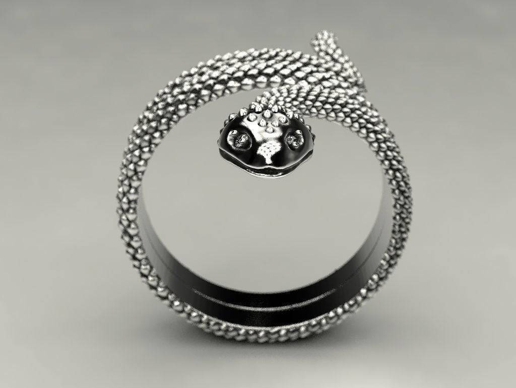 Kaa Snake Ring | Loni Design Group | Rings  | Men's jewelery|Mens jewelery| Men's pendants| men's necklace|mens Pendants| skull jewelry|Ladies Jewellery| Ladies pendants|ladies skull ring| skull wedding ring| Snake jewelry| gold| silver| Platnium|