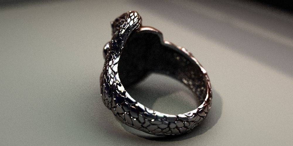 Serpent Skull Ring | Loni Design Group | Rings  | Men's jewelery|Mens jewelery| Men's pendants| men's necklace|mens Pendants| skull jewelry|Ladies Jewellery| Ladies pendants|ladies skull ring| skull wedding ring| Snake jewelry| gold| silver| Platnium|