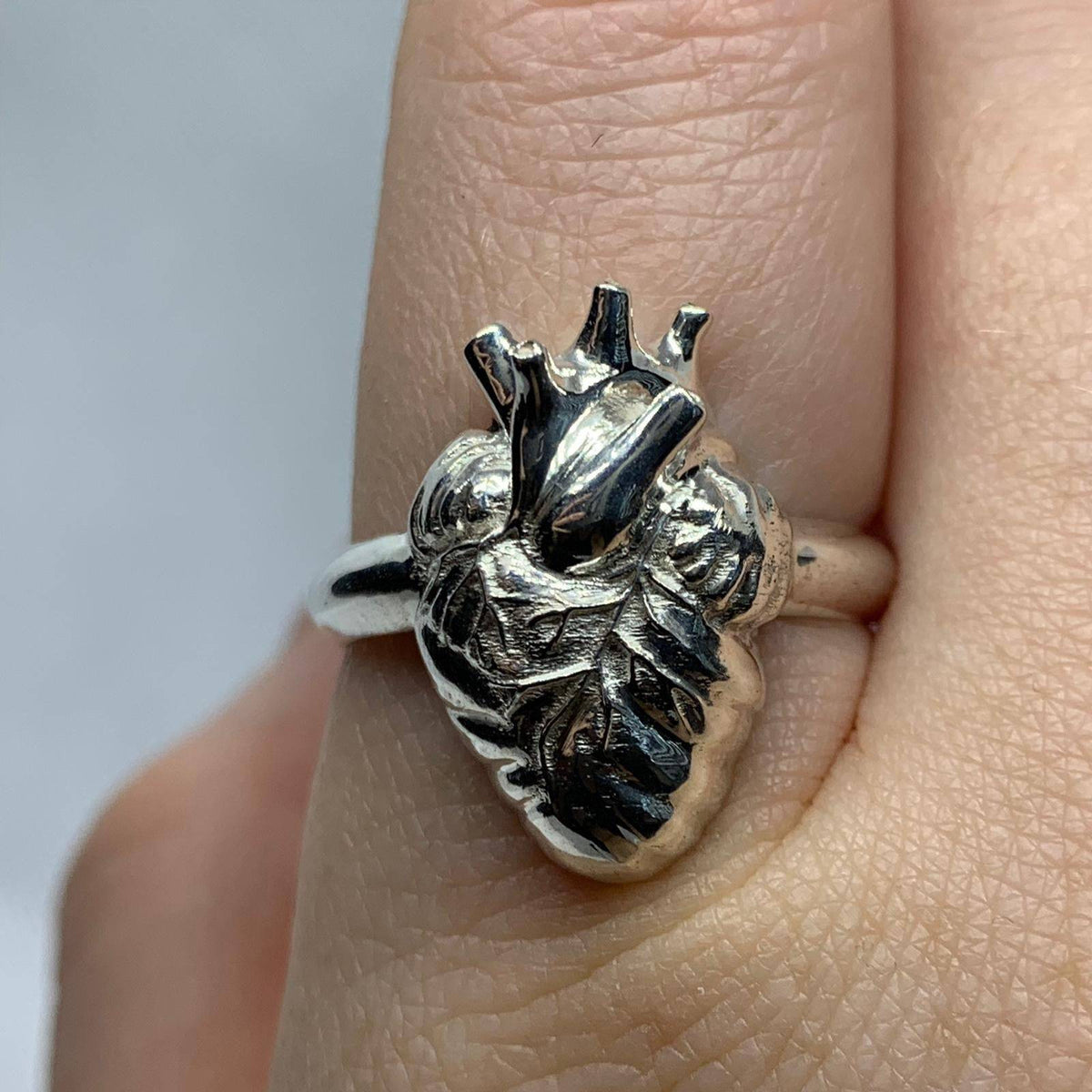 Anatomical deals heart ring