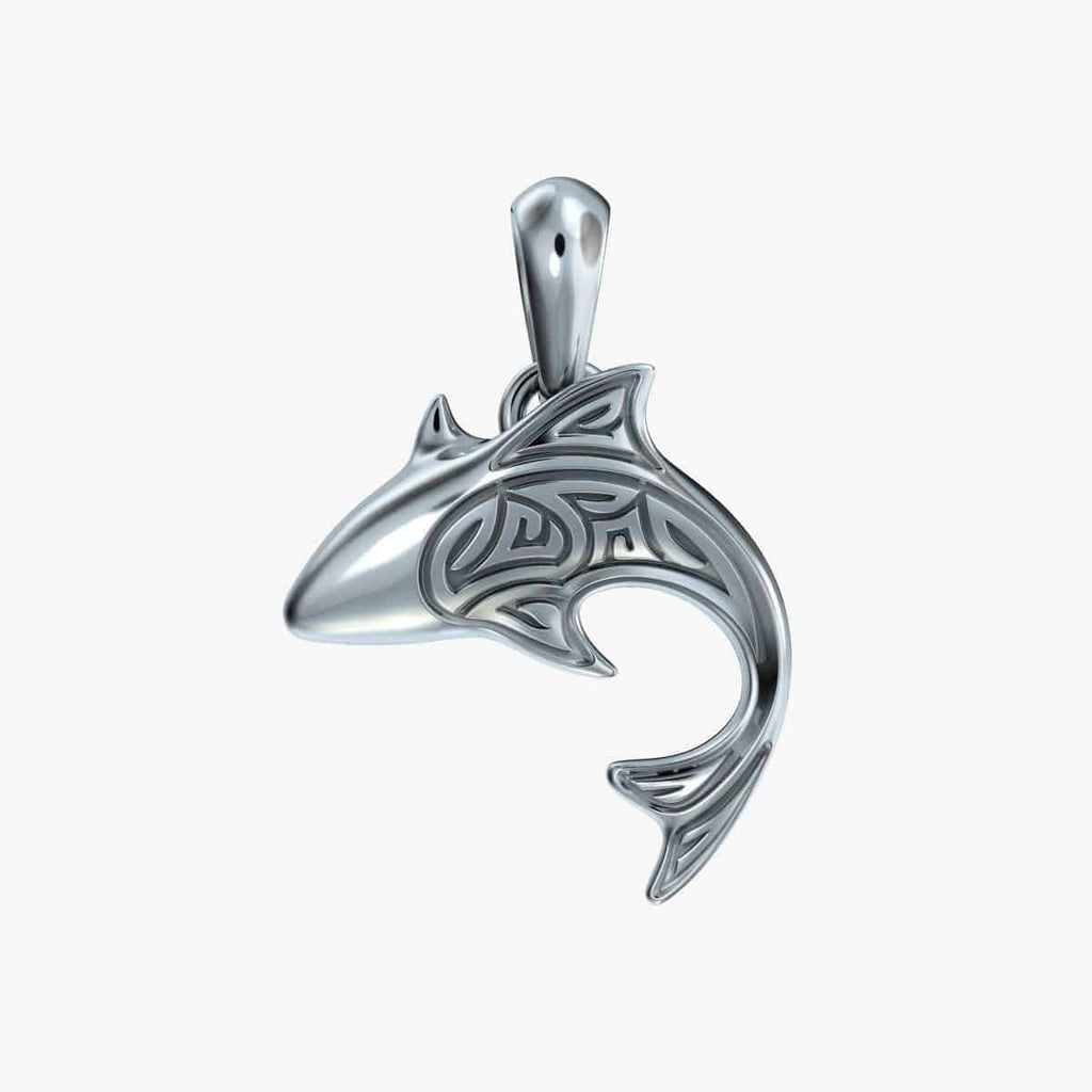 Lenny Shark Pendant *10k/14k/18k White, Yellow, Rose, Green Gold, Gold Plated & Silver* Animal Fish Boat Ship Ocean Charm Necklace Gift | Loni Design Group |   | Men's jewelery|Mens jewelery| Men's pendants| men's necklace|mens Pendants| skull jewelry|Ladies Jewellery| Ladies pendants|ladies skull ring| skull wedding ring| Snake jewelry| gold| silver| Platnium|