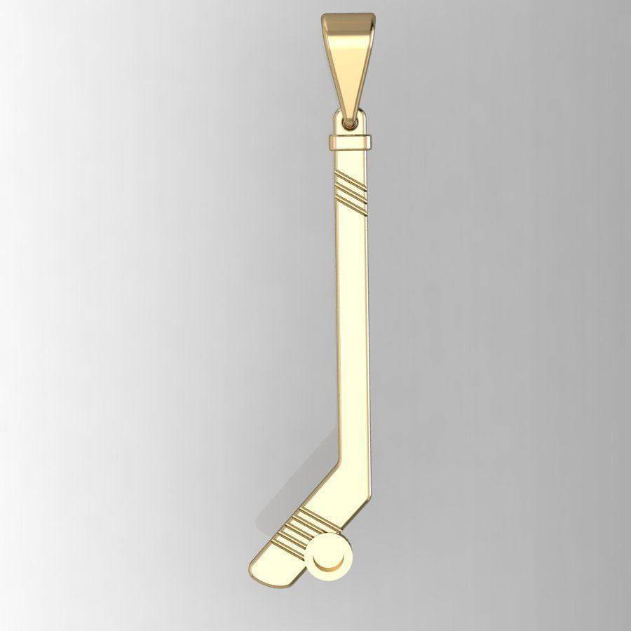 Slap Shot Hockey Pendant  *10k/14k/18k White, Yellow, Rose, Green Gold, Gold Plated & Silver* NHL Puck Ice Sports Stick Charm Necklace Gift | Loni Design Group |   | Men's jewelery|Mens jewelery| Men's pendants| men's necklace|mens Pendants| skull jewelry|Ladies Jewellery| Ladies pendants|ladies skull ring| skull wedding ring| Snake jewelry| gold| silver| Platnium|