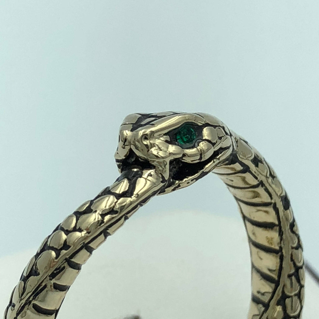 Custom Order For Vicki - Garter Ouroboros Snake Ring *Size 14 - White Gold - Ruby Eyes* | Loni Design Group |   | Men's jewelery|Mens jewelery| Men's pendants| men's necklace|mens Pendants| skull jewelry|Ladies Jewellery| Ladies pendants|ladies skull ring| skull wedding ring| Snake jewelry| gold| silver| Platnium|