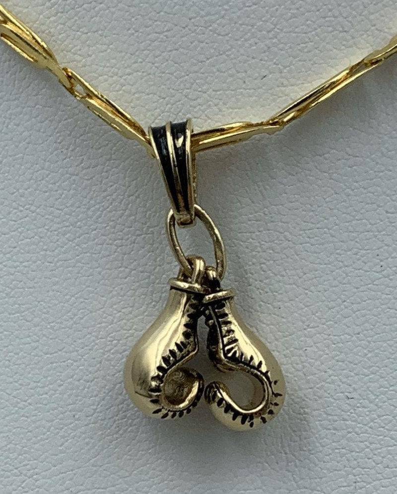 Haymaker Boxing Glove Pendant *10k/14k/18k White, Yellow, Rose, Green Gold, Gold Plated & Silver* Gym Trainer UFC Fighter Charm Necklace | Loni Design Group |   | Men's jewelery|Mens jewelery| Men's pendants| men's necklace|mens Pendants| skull jewelry|Ladies Jewellery| Ladies pendants|ladies skull ring| skull wedding ring| Snake jewelry| gold| silver| Platnium|