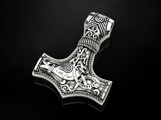 Custom Order For Sue - Viking Hammer Pendant *.925 Sterling Silver - Size Increased To 1.60" - "My Hero" Engraved - Rush Shipping | Loni Design Group |   | Men's jewelery|Mens jewelery| Men's pendants| men's necklace|mens Pendants| skull jewelry|Ladies Jewellery| Ladies pendants|ladies skull ring| skull wedding ring| Snake jewelry| gold| silver| Platnium|