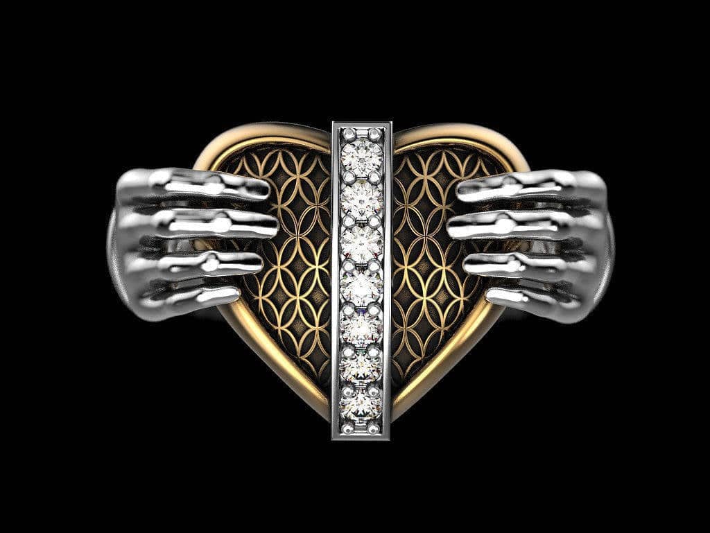 Protect My Heart Ring | Loni Design Group | Rings  | Men's jewelery|Mens jewelery| Men's pendants| men's necklace|mens Pendants| skull jewelry|Ladies Jewellery| Ladies pendants|ladies skull ring| skull wedding ring| Snake jewelry| gold| silver| Platnium|