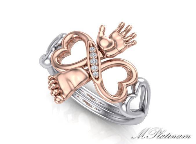 A Mothers Love Ring | Loni Design Group | Rings  | Men's jewelery|Mens jewelery| Men's pendants| men's necklace|mens Pendants| skull jewelry|Ladies Jewellery| Ladies pendants|ladies skull ring| skull wedding ring| Snake jewelry| gold| silver| Platnium|
