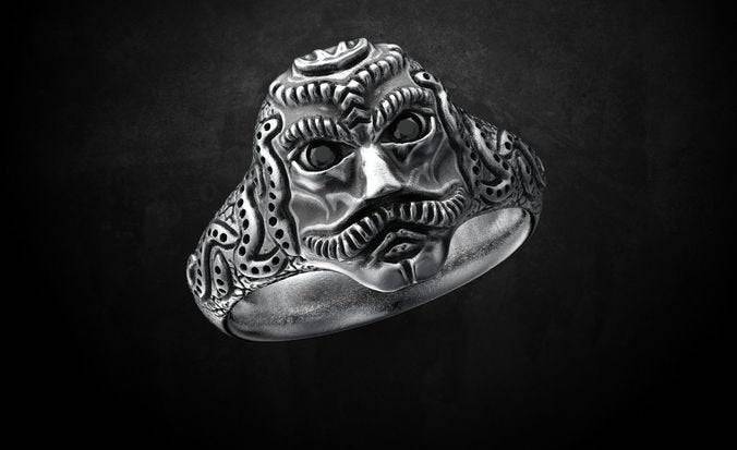 Sith Demonic Ring | Loni Design Group | Rings  | Men's jewelery|Mens jewelery| Men's pendants| men's necklace|mens Pendants| skull jewelry|Ladies Jewellery| Ladies pendants|ladies skull ring| skull wedding ring| Snake jewelry| gold| silver| Platnium|