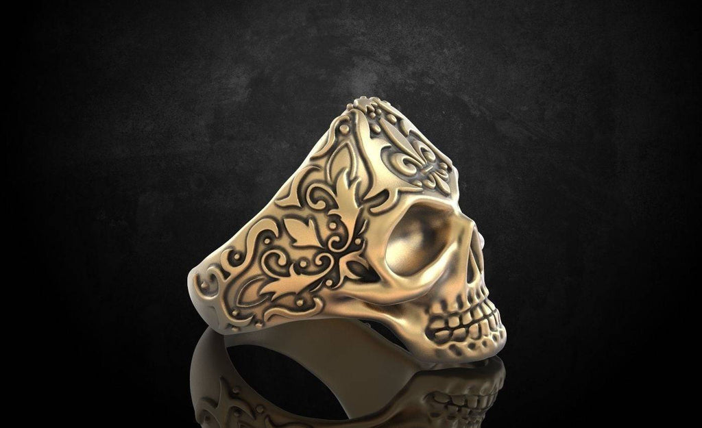 Dawn of the Dead Skull Ring | Loni Design Group | Rings  | Men's jewelery|Mens jewelery| Men's pendants| men's necklace|mens Pendants| skull jewelry|Ladies Jewellery| Ladies pendants|ladies skull ring| skull wedding ring| Snake jewelry| gold| silver| Platnium|