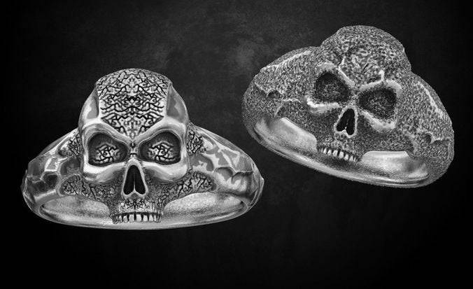 Eroder Skull Ring | Loni Design Group | Rings  | Men's jewelery|Mens jewelery| Men's pendants| men's necklace|mens Pendants| skull jewelry|Ladies Jewellery| Ladies pendants|ladies skull ring| skull wedding ring| Snake jewelry| gold| silver| Platnium|
