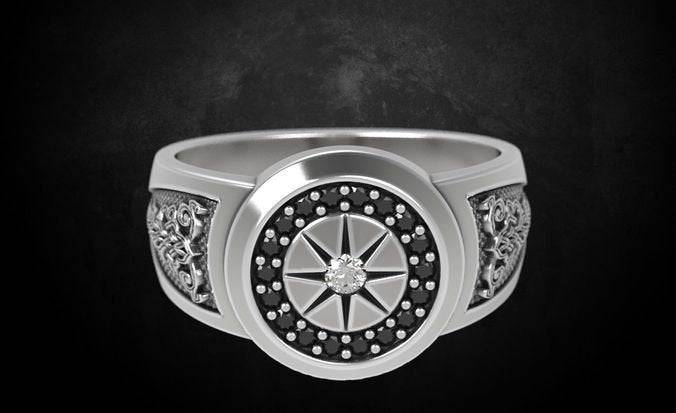 Guiding Star Ring | Loni Design Group | Rings  | Men's jewelery|Mens jewelery| Men's pendants| men's necklace|mens Pendants| skull jewelry|Ladies Jewellery| Ladies pendants|ladies skull ring| skull wedding ring| Snake jewelry| gold| silver| Platnium|