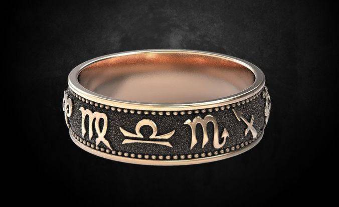 Astrologist Ring | Loni Design Group | Rings  | Men's jewelery|Mens jewelery| Men's pendants| men's necklace|mens Pendants| skull jewelry|Ladies Jewellery| Ladies pendants|ladies skull ring| skull wedding ring| Snake jewelry| gold| silver| Platnium|