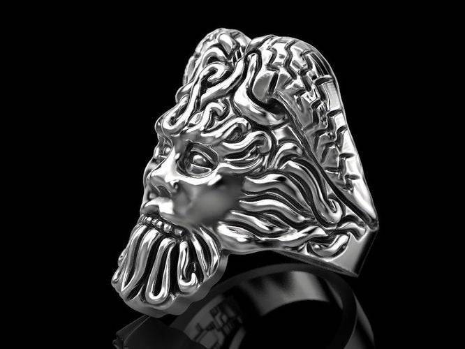Poseidon Ring | Loni Design Group | Rings  | Men's jewelery|Mens jewelery| Men's pendants| men's necklace|mens Pendants| skull jewelry|Ladies Jewellery| Ladies pendants|ladies skull ring| skull wedding ring| Snake jewelry| gold| silver| Platnium|