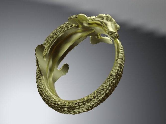 Cassius Crocodile Ring | Loni Design Group | Rings  | Men's jewelery|Mens jewelery| Men's pendants| men's necklace|mens Pendants| skull jewelry|Ladies Jewellery| Ladies pendants|ladies skull ring| skull wedding ring| Snake jewelry| gold| silver| Platnium|