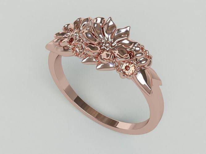 Bouquet Flower Ring | Loni Design Group | Rings  | Men's jewelery|Mens jewelery| Men's pendants| men's necklace|mens Pendants| skull jewelry|Ladies Jewellery| Ladies pendants|ladies skull ring| skull wedding ring| Snake jewelry| gold| silver| Platnium|