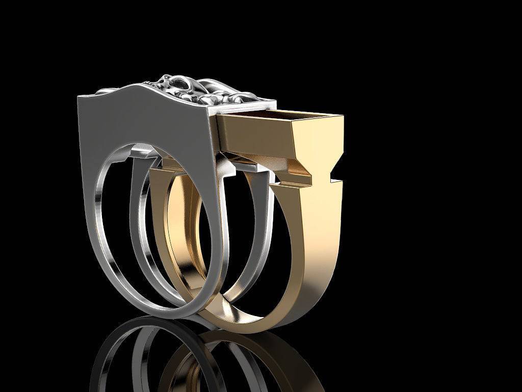 Houdini Secret Compartment Ring | Loni Design Group | Rings  | Men's jewelery|Mens jewelery| Men's pendants| men's necklace|mens Pendants| skull jewelry|Ladies Jewellery| Ladies pendants|ladies skull ring| skull wedding ring| Snake jewelry| gold| silver| Platnium|