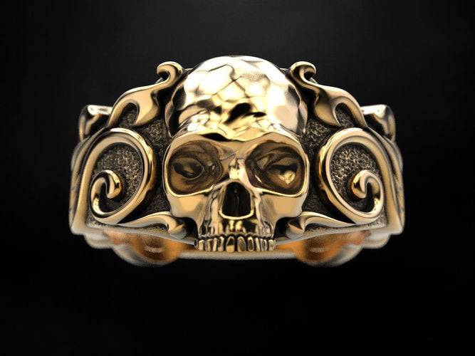 Back From The Dead Skull Ring | Loni Design Group | Rings  | Men's jewelery|Mens jewelery| Men's pendants| men's necklace|mens Pendants| skull jewelry|Ladies Jewellery| Ladies pendants|ladies skull ring| skull wedding ring| Snake jewelry| gold| silver| Platnium|