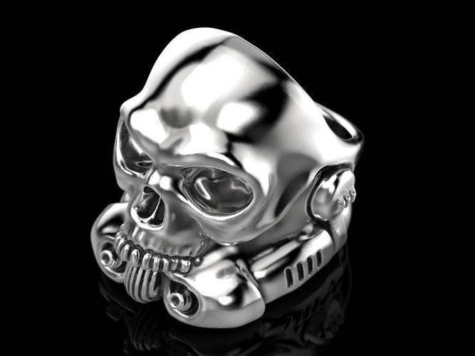 Stormtrooper Skull Ring | Loni Design Group | Rings  | Men's jewelery|Mens jewelery| Men's pendants| men's necklace|mens Pendants| skull jewelry|Ladies Jewellery| Ladies pendants|ladies skull ring| skull wedding ring| Snake jewelry| gold| silver| Platnium|