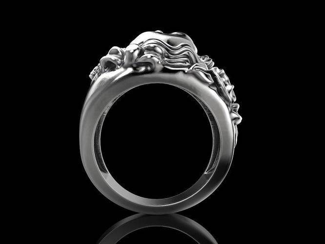 Corpse Bride Skull Ring | Loni Design Group | Rings  | Men's jewelery|Mens jewelery| Men's pendants| men's necklace|mens Pendants| skull jewelry|Ladies Jewellery| Ladies pendants|ladies skull ring| skull wedding ring| Snake jewelry| gold| silver| Platnium|