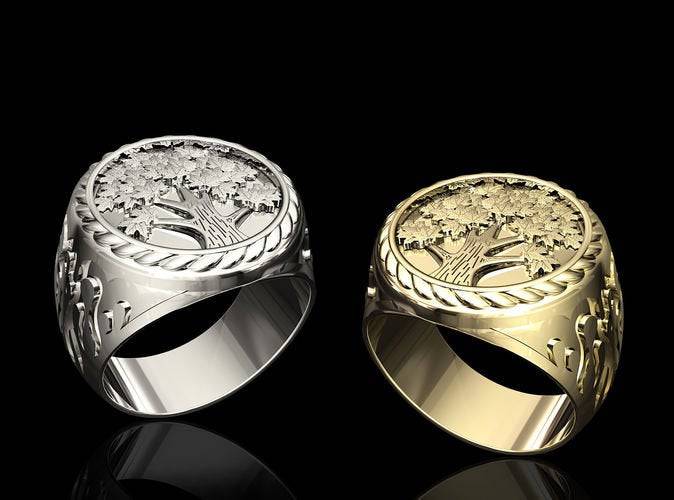 Maple Tree Ring | Loni Design Group Rings $667.99 | 10k Gold, 14k Gold ...