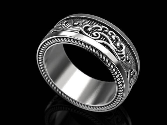 Ebb And Flow Waves Ring | Loni Design Group | Rings  | Men's jewelery|Mens jewelery| Men's pendants| men's necklace|mens Pendants| skull jewelry|Ladies Jewellery| Ladies pendants|ladies skull ring| skull wedding ring| Snake jewelry| gold| silver| Platnium|