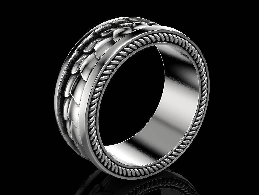 Draco Dragon Scale Ring | Loni Design Group | Rings  | Men's jewelery|Mens jewelery| Men's pendants| men's necklace|mens Pendants| skull jewelry|Ladies Jewellery| Ladies pendants|ladies skull ring| skull wedding ring| Snake jewelry| gold| silver| Platnium|