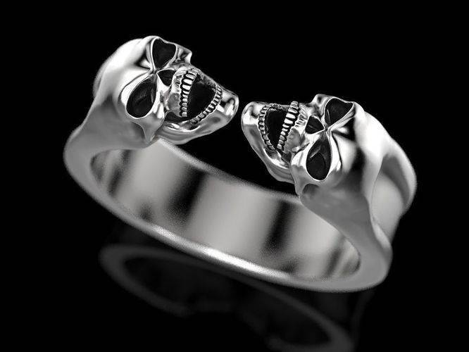 Custom Order For Cynthia - Joker Skull Ring | Loni Design Group | Rings  | Men's jewelery|Mens jewelery| Men's pendants| men's necklace|mens Pendants| skull jewelry|Ladies Jewellery| Ladies pendants|ladies skull ring| skull wedding ring| Snake jewelry| gold| silver| Platnium|