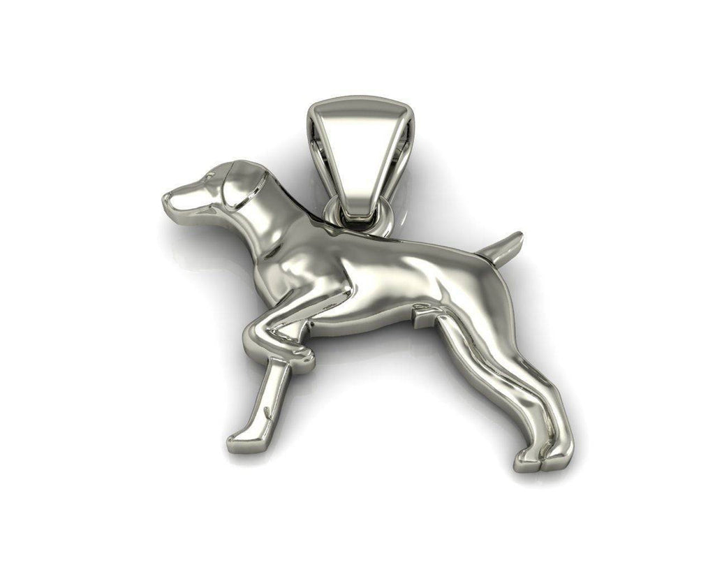 Pointer Dog Pendant *10k/14k/18k White, Yellow, Rose, Green Gold, Gold Plated & Silver* Puppy Pet Animal Friend Family Vet Charm Necklace | Loni Design Group |   | Men's jewelery|Mens jewelery| Men's pendants| men's necklace|mens Pendants| skull jewelry|Ladies Jewellery| Ladies pendants|ladies skull ring| skull wedding ring| Snake jewelry| gold| silver| Platnium|
