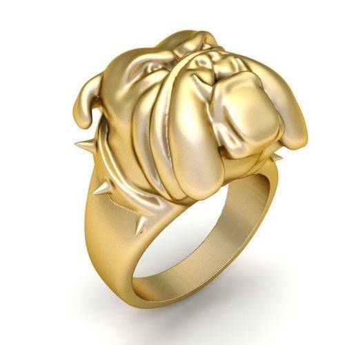 Spike Bulldog Ring | Loni Design Group | Rings  | Men's jewelery|Mens jewelery| Men's pendants| men's necklace|mens Pendants| skull jewelry|Ladies Jewellery| Ladies pendants|ladies skull ring| skull wedding ring| Snake jewelry| gold| silver| Platnium|