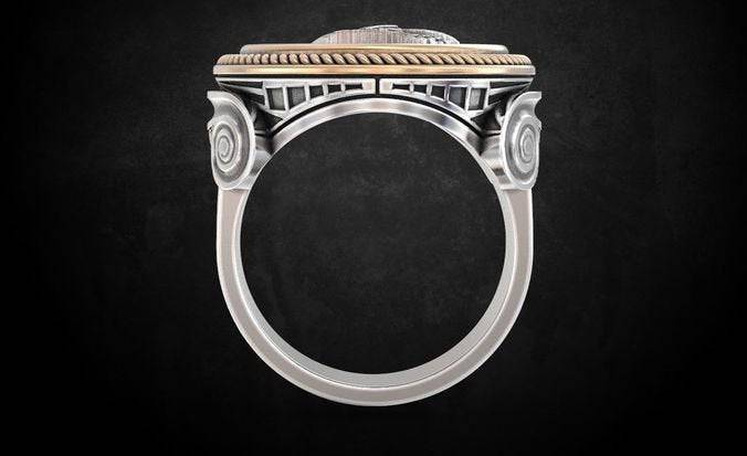 Corinthian Greece Ring | Loni Design Group | Rings  | Men's jewelery|Mens jewelery| Men's pendants| men's necklace|mens Pendants| skull jewelry|Ladies Jewellery| Ladies pendants|ladies skull ring| skull wedding ring| Snake jewelry| gold| silver| Platnium|