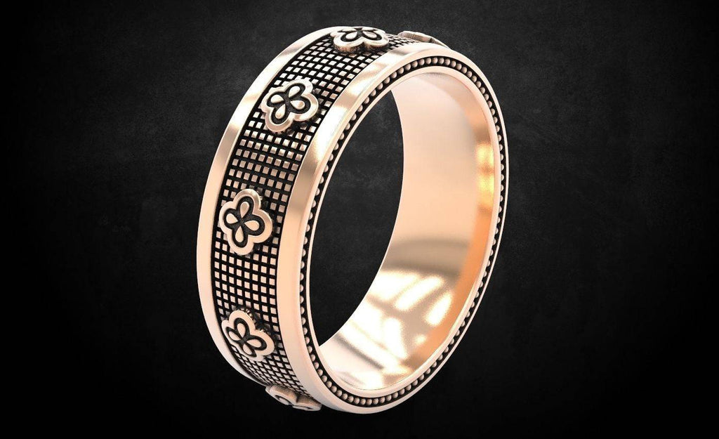 Cross Clover Ring | Loni Design Group | Rings  | Men's jewelery|Mens jewelery| Men's pendants| men's necklace|mens Pendants| skull jewelry|Ladies Jewellery| Ladies pendants|ladies skull ring| skull wedding ring| Snake jewelry| gold| silver| Platnium|