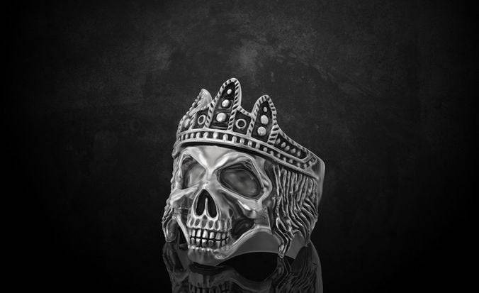 King Of The Underworld Skull Ring | Loni Design Group | Rings  | Men's jewelery|Mens jewelery| Men's pendants| men's necklace|mens Pendants| skull jewelry|Ladies Jewellery| Ladies pendants|ladies skull ring| skull wedding ring| Snake jewelry| gold| silver| Platnium|