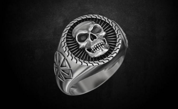 Evil Dead Skull Ring | Loni Design Group | Rings  | Men's jewelery|Mens jewelery| Men's pendants| men's necklace|mens Pendants| skull jewelry|Ladies Jewellery| Ladies pendants|ladies skull ring| skull wedding ring| Snake jewelry| gold| silver| Platnium|