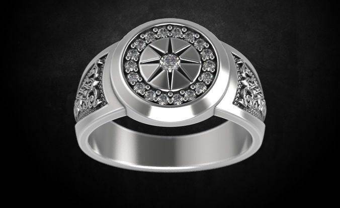 Guiding Star Ring | Loni Design Group | Rings  | Men's jewelery|Mens jewelery| Men's pendants| men's necklace|mens Pendants| skull jewelry|Ladies Jewellery| Ladies pendants|ladies skull ring| skull wedding ring| Snake jewelry| gold| silver| Platnium|