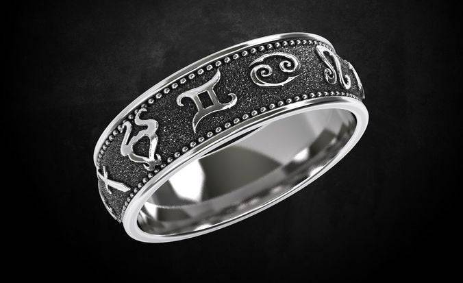 Astrologist Ring | Loni Design Group | Rings  | Men's jewelery|Mens jewelery| Men's pendants| men's necklace|mens Pendants| skull jewelry|Ladies Jewellery| Ladies pendants|ladies skull ring| skull wedding ring| Snake jewelry| gold| silver| Platnium|