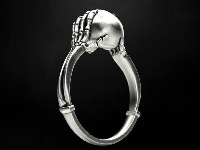 Don't Lose Your Head Skull Ring | Loni Design Group | Rings  | Men's jewelery|Mens jewelery| Men's pendants| men's necklace|mens Pendants| skull jewelry|Ladies Jewellery| Ladies pendants|ladies skull ring| skull wedding ring| Snake jewelry| gold| silver| Platnium|