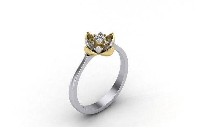Lotus Blossom Diamond Ring Jewellery India Online - CaratLane.com