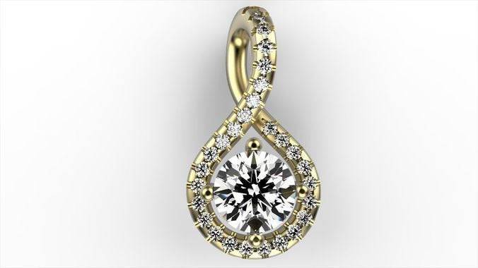 Angelica Pendant *0.64 Carat Moissanite With 10k/14k/18k White, Yellow, Rose, Green Gold, 22k Gold Plated & Silver* Charm Necklace Wedding | Loni Design Group |   | Men's jewelery|Mens jewelery| Men's pendants| men's necklace|mens Pendants| skull jewelry|Ladies Jewellery| Ladies pendants|ladies skull ring| skull wedding ring| Snake jewelry| gold| silver| Platnium|