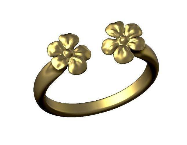 Daisy Daisy Flower Ring | Loni Design Group | Rings  | Men's jewelery|Mens jewelery| Men's pendants| men's necklace|mens Pendants| skull jewelry|Ladies Jewellery| Ladies pendants|ladies skull ring| skull wedding ring| Snake jewelry| gold| silver| Platnium|