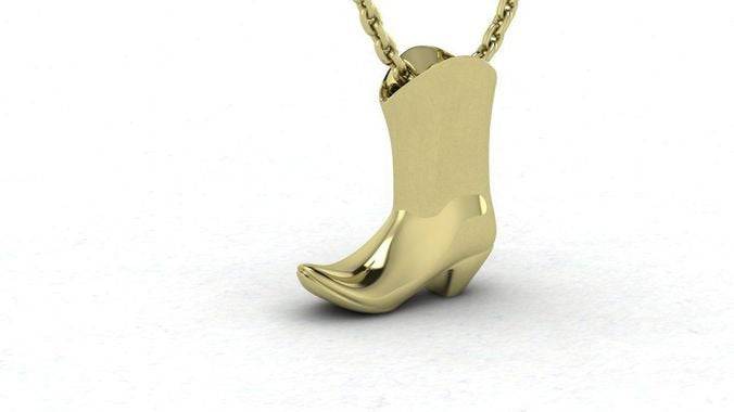 Ride 'Em Cowboy Boot Pendant *10k/14k/18k White, Yellow, Rose, Green Gold, Gold Plated & Silver*  Shoe Clothing Fashion Farm Necklace Charm | Loni Design Group |   | Men's jewelery|Mens jewelery| Men's pendants| men's necklace|mens Pendants| skull jewelry|Ladies Jewellery| Ladies pendants|ladies skull ring| skull wedding ring| Snake jewelry| gold| silver| Platnium|