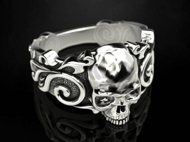 Back From The Dead Skull Ring | Loni Design Group | Rings  | Men's jewelery|Mens jewelery| Men's pendants| men's necklace|mens Pendants| skull jewelry|Ladies Jewellery| Ladies pendants|ladies skull ring| skull wedding ring| Snake jewelry| gold| silver| Platnium|