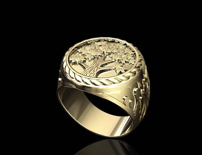 Maple Tree Ring | Loni Design Group Rings $667.99 | 10k Gold, 14k Gold ...
