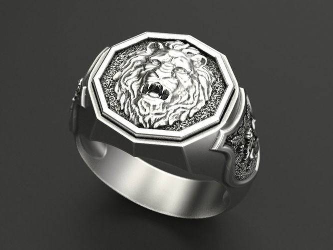 Call Of The Wild Lion Ring | Loni Design Group | Rings  | Men's jewelery|Mens jewelery| Men's pendants| men's necklace|mens Pendants| skull jewelry|Ladies Jewellery| Ladies pendants|ladies skull ring| skull wedding ring| Snake jewelry| gold| silver| Platnium|