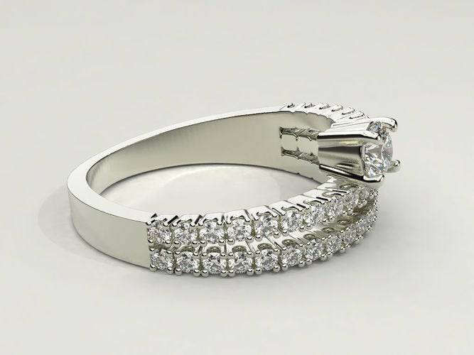 Pure Silver Silver Men's Ring With White Diamond | Silveradda