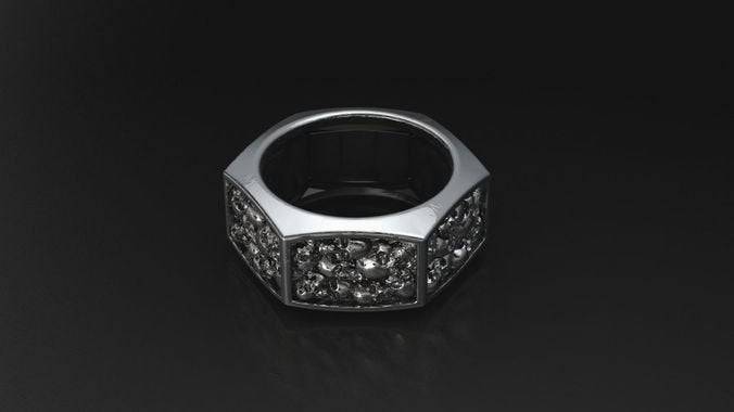 Bolt Skull Ring | Loni Design Group | Rings  | Men's jewelery|Mens jewelery| Men's pendants| men's necklace|mens Pendants| skull jewelry|Ladies Jewellery| Ladies pendants|ladies skull ring| skull wedding ring| Snake jewelry| gold| silver| Platnium|