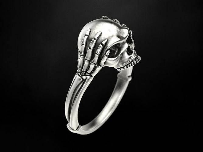 Don't Lose Your Head Skull Ring | Loni Design Group | Rings  | Men's jewelery|Mens jewelery| Men's pendants| men's necklace|mens Pendants| skull jewelry|Ladies Jewellery| Ladies pendants|ladies skull ring| skull wedding ring| Snake jewelry| gold| silver| Platnium|