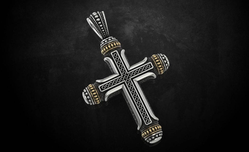 Pope Gregory VIII Cross Pendant *10k/14k/18k White, Yellow, Rose, Green Gold, Gold Plated & Silver* Crucifix Jesus Christ Charm Necklace | Loni Design Group |   | Men's jewelery|Mens jewelery| Men's pendants| men's necklace|mens Pendants| skull jewelry|Ladies Jewellery| Ladies pendants|ladies skull ring| skull wedding ring| Snake jewelry| gold| silver| Platnium|