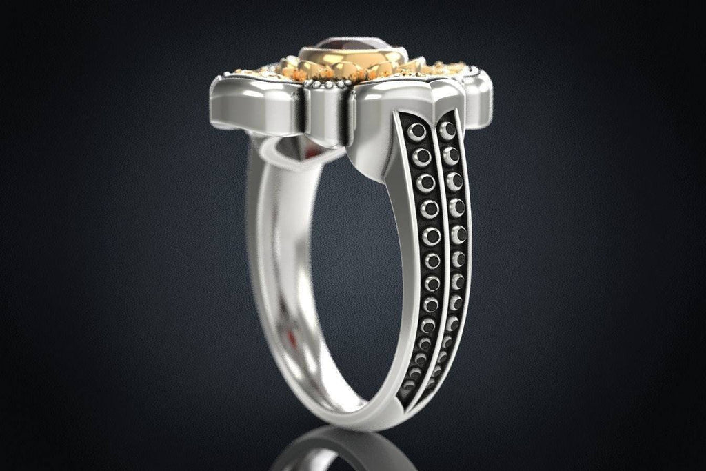 Dahlia Engagement Ring | Loni Design Group | Engagement Rings  | Men's jewelery|Mens jewelery| Men's pendants| men's necklace|mens Pendants| skull jewelry|Ladies Jewellery| Ladies pendants|ladies skull ring| skull wedding ring| Snake jewelry| gold| silver| Platnium|