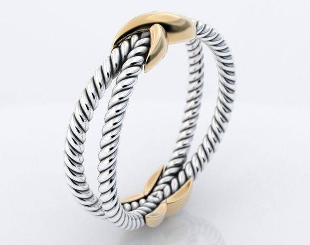 X Marks The Spot Rope Ring | Loni Design Group | Rings  | Men's jewelery|Mens jewelery| Men's pendants| men's necklace|mens Pendants| skull jewelry|Ladies Jewellery| Ladies pendants|ladies skull ring| skull wedding ring| Snake jewelry| gold| silver| Platnium|