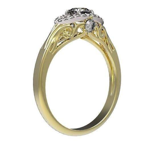 Meg Engagement Ring | Loni Design Group | Engagement Rings  | Men's jewelery|Mens jewelery| Men's pendants| men's necklace|mens Pendants| skull jewelry|Ladies Jewellery| Ladies pendants|ladies skull ring| skull wedding ring| Snake jewelry| gold| silver| Platnium|